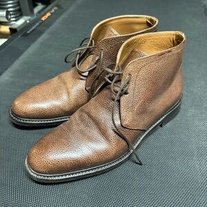 Meermin Brown Pebbled Leather Chukka Boots Size 8.5 UK (9.5 US) Men’s